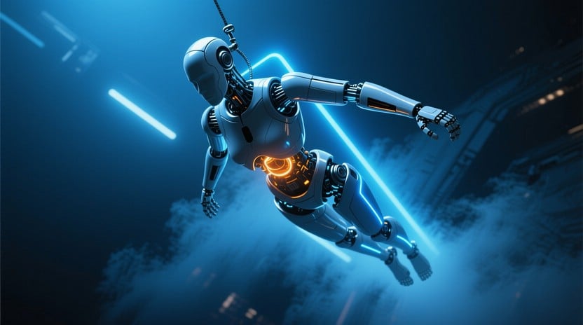 Free Luminous Android Flight Photo - Android, Robot, Futuristic ...