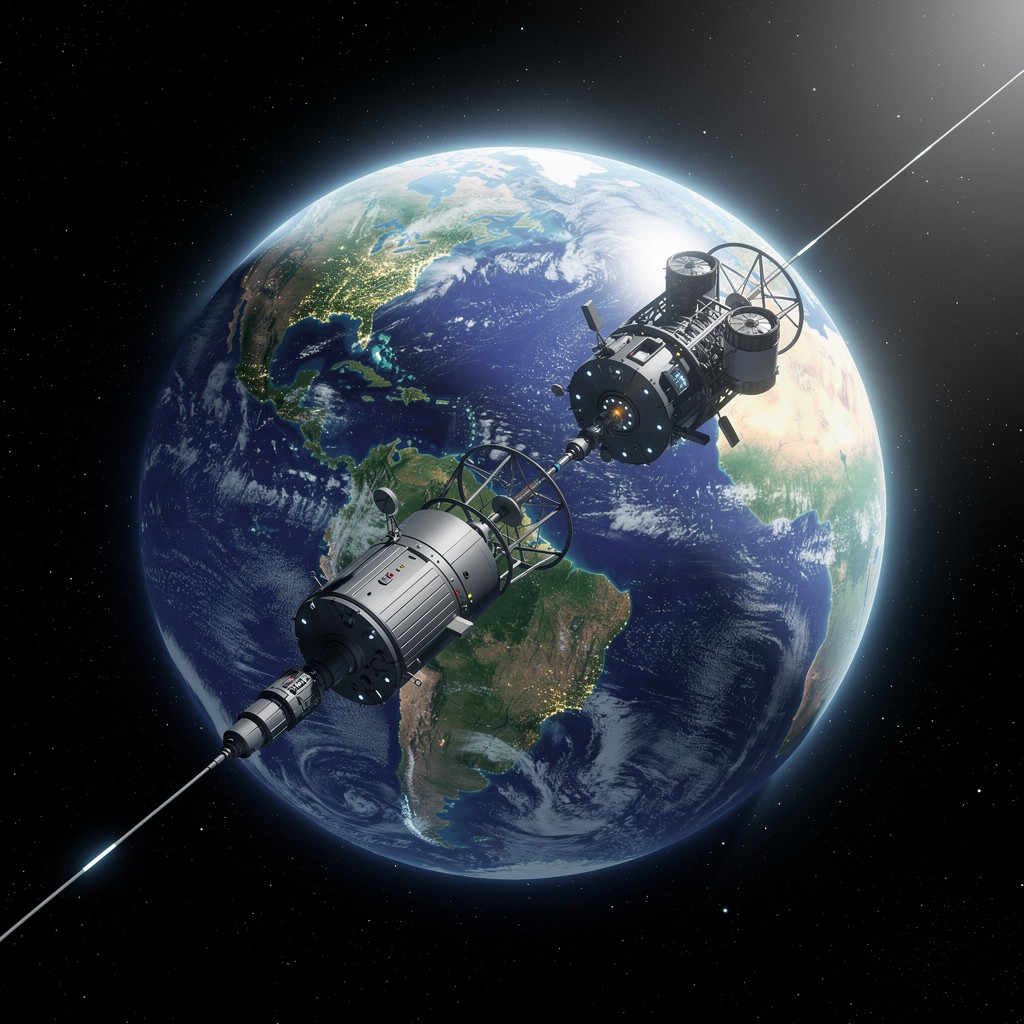 Free Tethered Space Technology Image - Satellite, Space, Earth ...