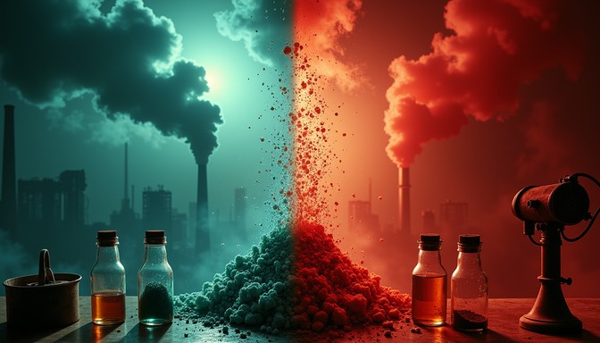 Red Pollution Free Toxic Particle Documentation Image - Pollution, Industrial ...