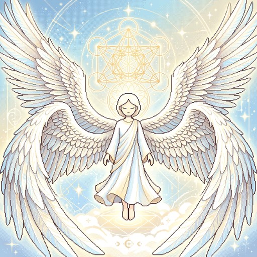 Free Divine Pixel Angel Image - Angel, Pixel, Wings | Download at StockCake