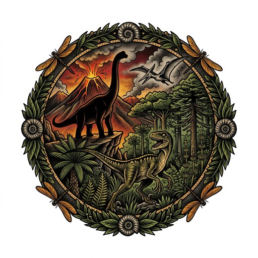 Free Jurassic Tattoo Art Image - Jurassic, Dinosaurs, Tattoo | Download ...