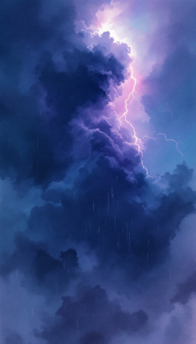 Free Lightning Pierces Night Image - Lightning, Storm, Purple ...