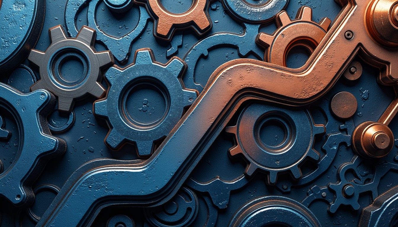 Free Interlocking Industrial Gears Image - Gears, Mechanical ...