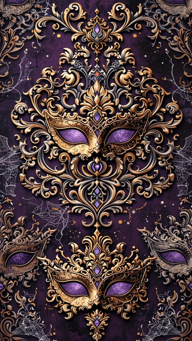 Free Gothic Mask Pattern Image - Baroque, Masquerade, Gothic | Download ...