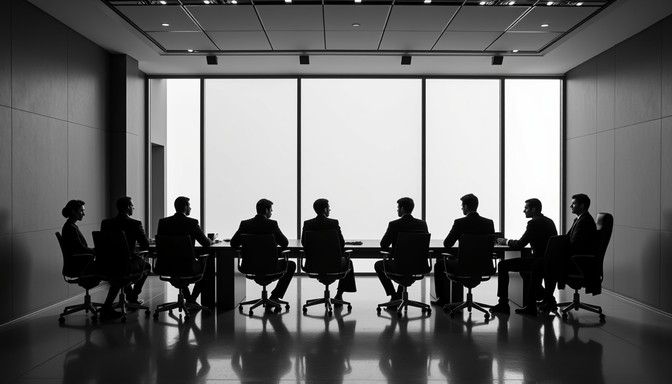 Free Boardroom Shadow Play Image - Boardroom, Silhouettes, Monochrome ...