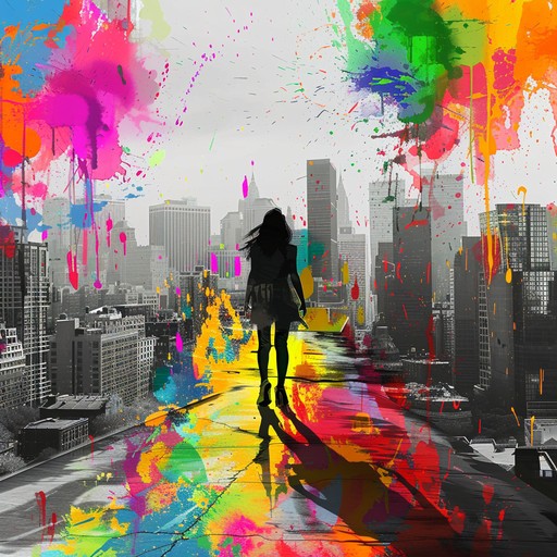 Free Colorful Urban Pathway Image - Artistic, Vibrant, Cityscape ...
