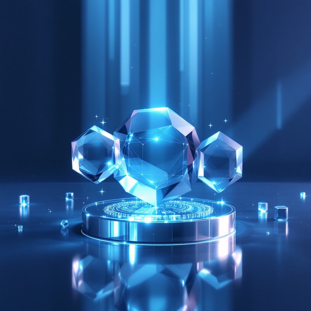 Technology Crystal Free Floating Crystal Technology Image - Hexagon, Crystal, Technology ...