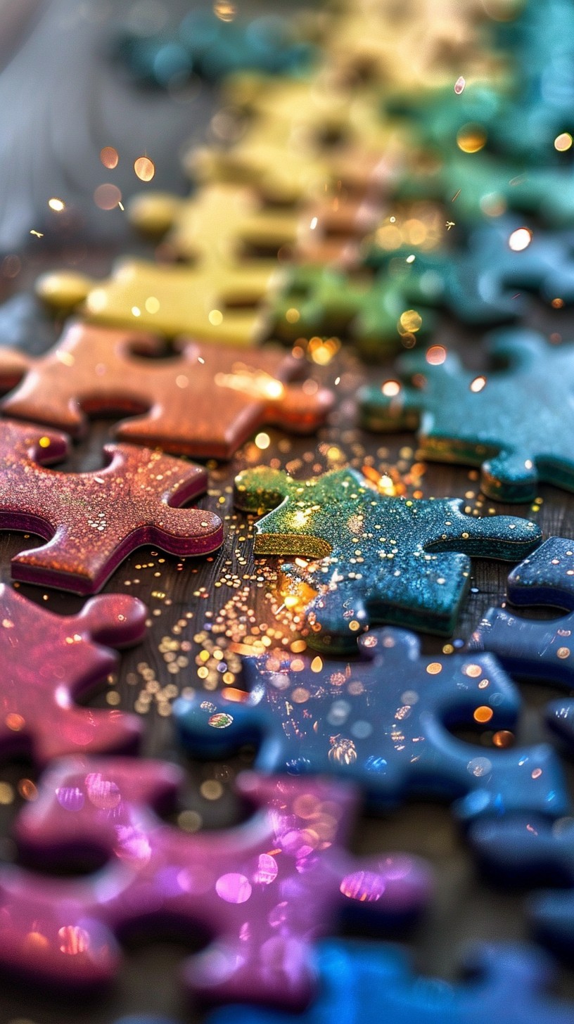 Free Colorful Puzzle Pieces Image - Puzzle, Glitter, Colorful ...