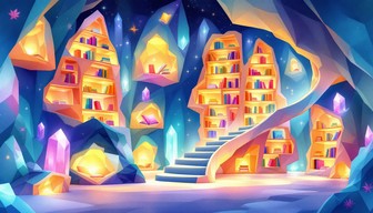 Free Crystalline Library Magic Image - Magical, Crystal, Library ...