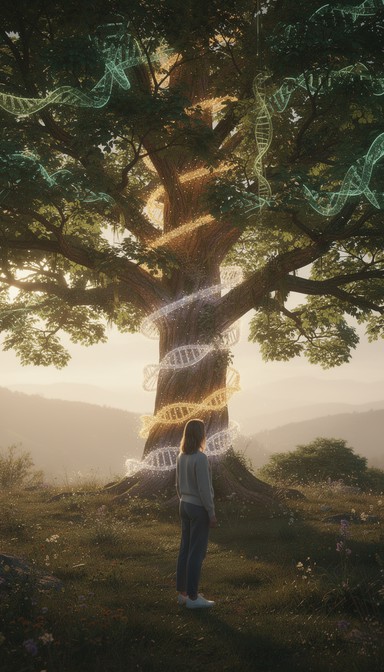 Free Genetics Meets Nature Image - Woman, Tree, Dna | Download at StockCake