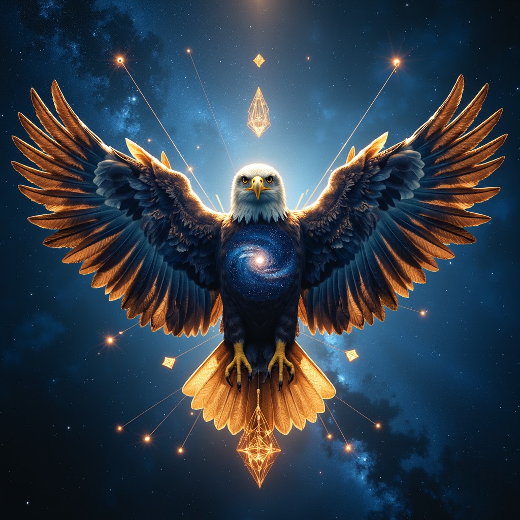 Free Cosmic Eagle Guardian Image - Eagle, Cosmic, Galaxy | Download at ...