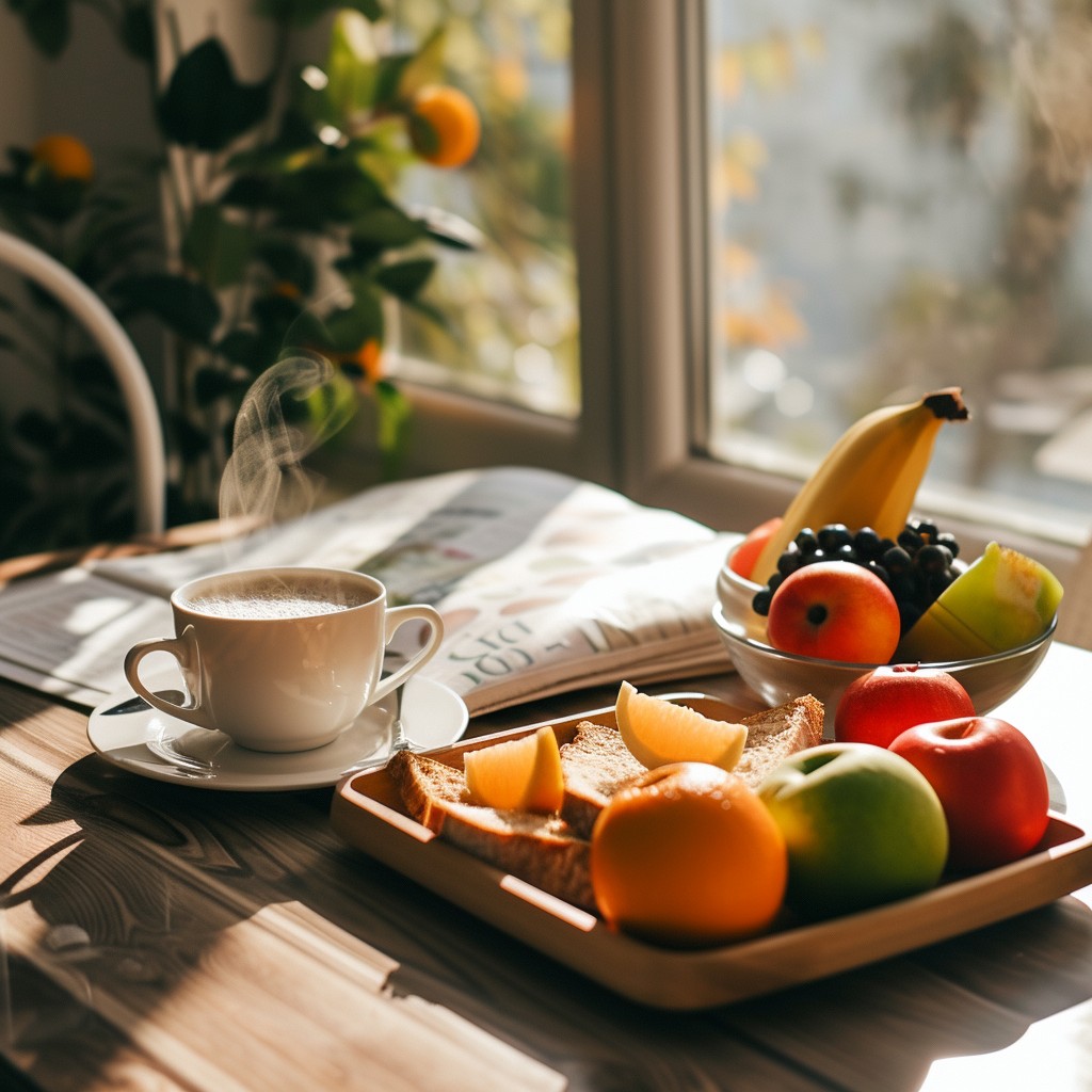 Free Morning Breakfast Spread Image - Breakfast, Coffee, Fruits ...