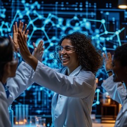 Free Scientists celebrating success Image - Scientists, Celebrating ...