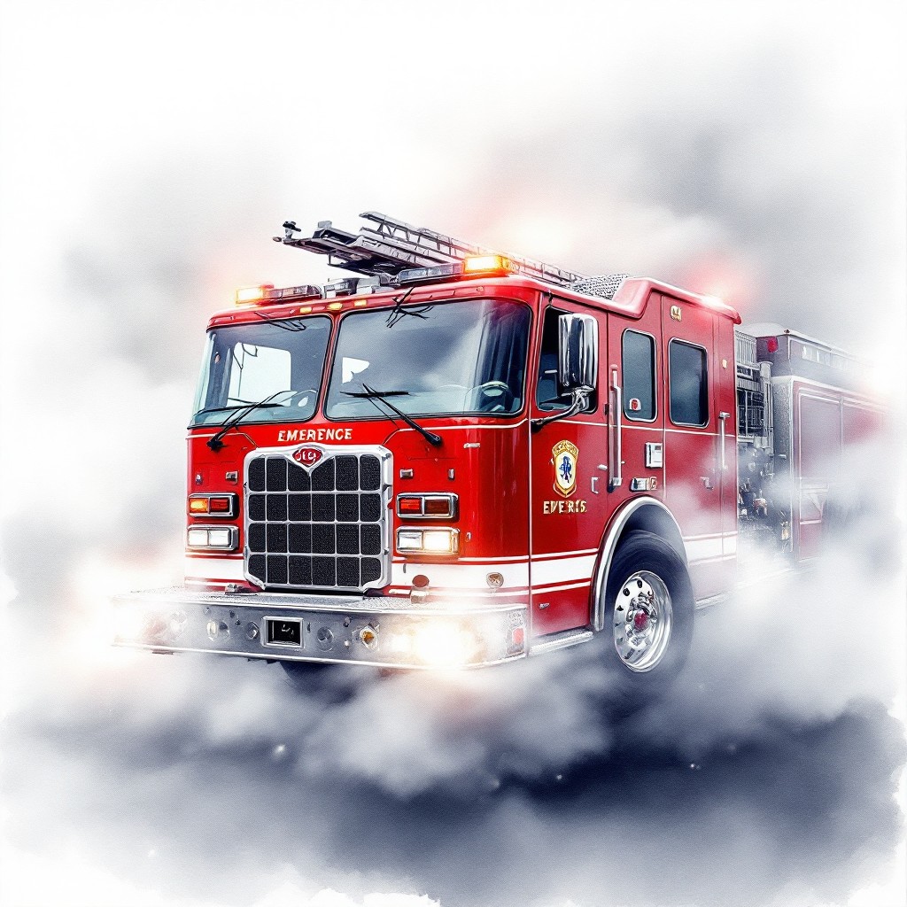 Free Misty Fire Engine Image - Firetruck, Emergency, Rescue | Download ...