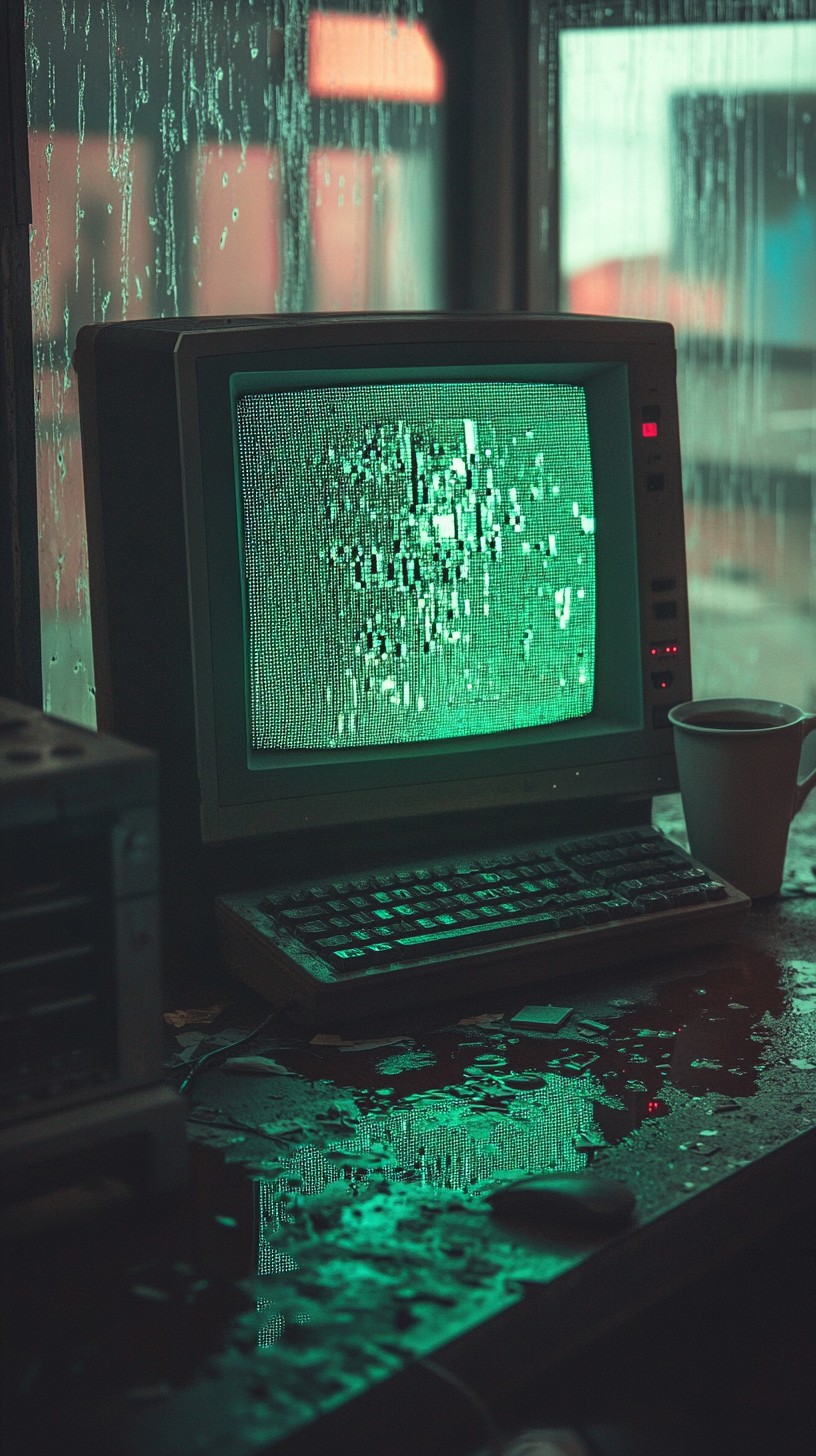 Free Rainy Computer Desk Image - Vintage, Crt, Technology | Download at ...