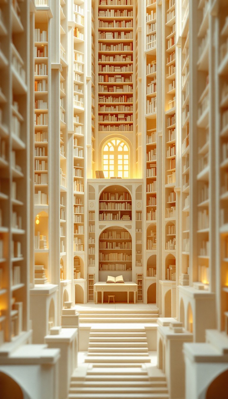 Free Handcrafted Paper Library Image - Papercraft, Origami, Library ...