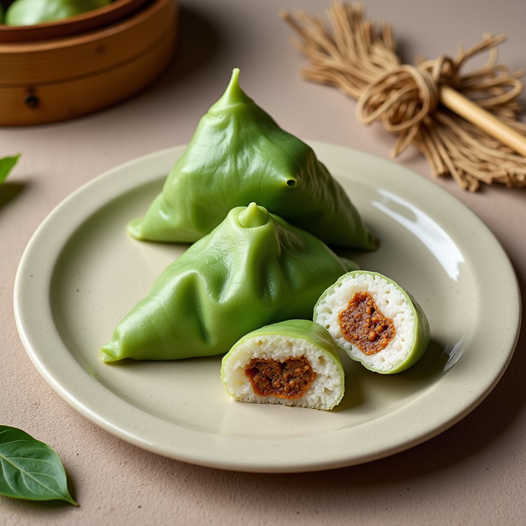 Open Dumpling With Rice Free Traditional Rice Dumplings Image - Dumplings, Chinese, Rice ...