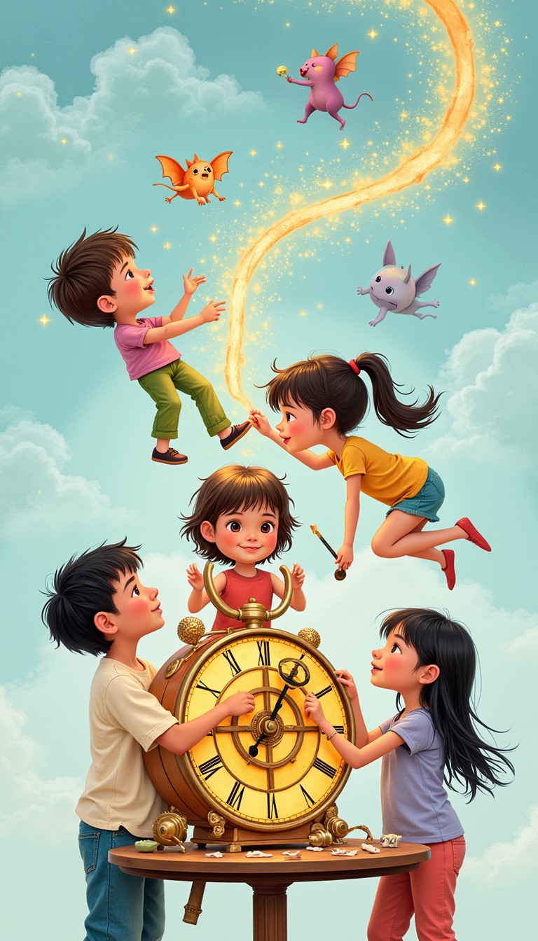 Free Timekeeping Magic Adventure Photo - Magical, Children, Clock ...