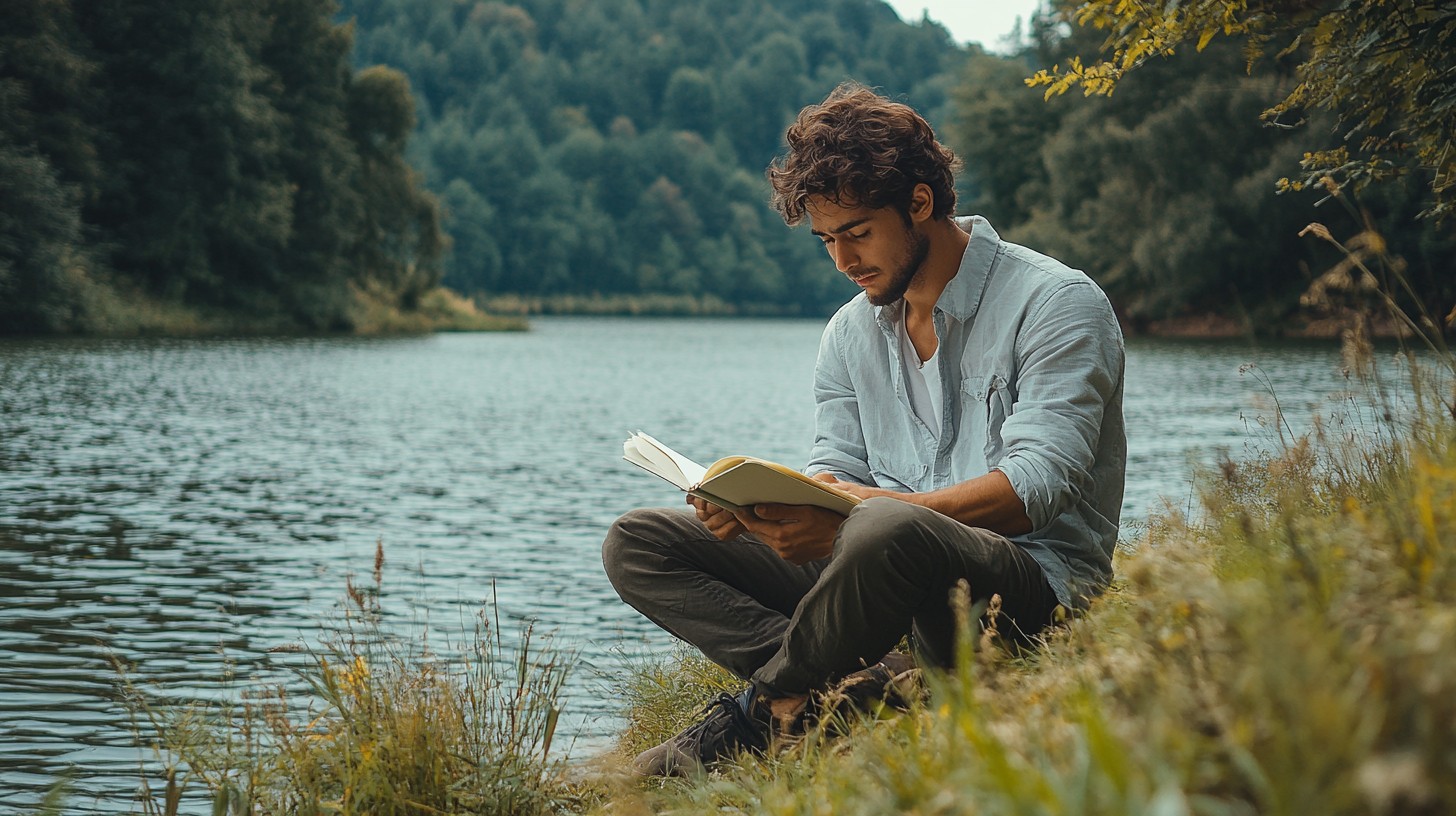 Man Spring Reading Free Man reading outdoors Image - Reading, Man, Outdoors | Download at ...