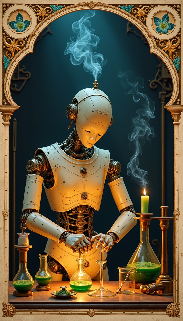 Free Mechanical Alchemy Laboratory Image - Alchemy, Robot, Laboratory ...