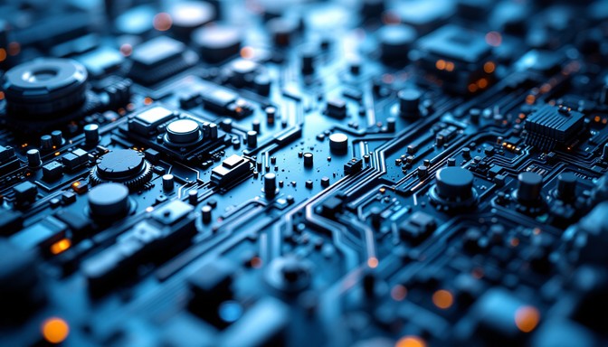 Electronics And Computer Textures Free Metallic Circuit Matrix Image - Circuit, Technology, Macro ...