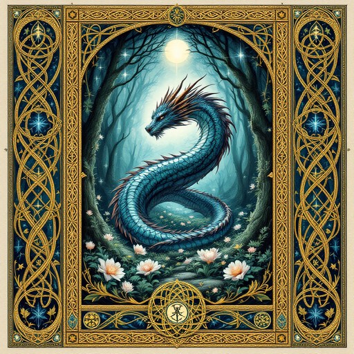 Free Mystical Dragon Illuminated Image - Dragon, Celtic, Mystical ...