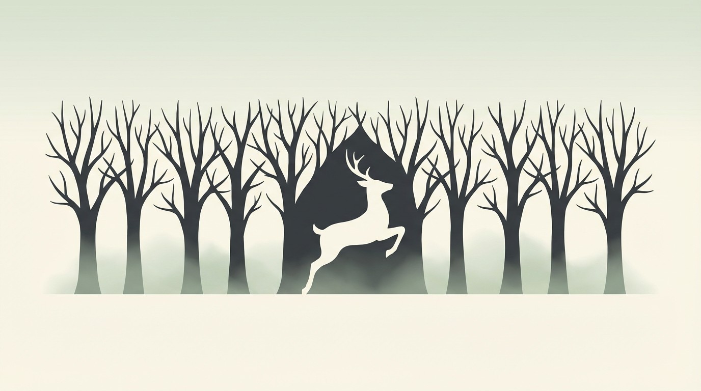 Free Forest Deer Silhouette Image - Minimalist, Forest, Deer | Download ...