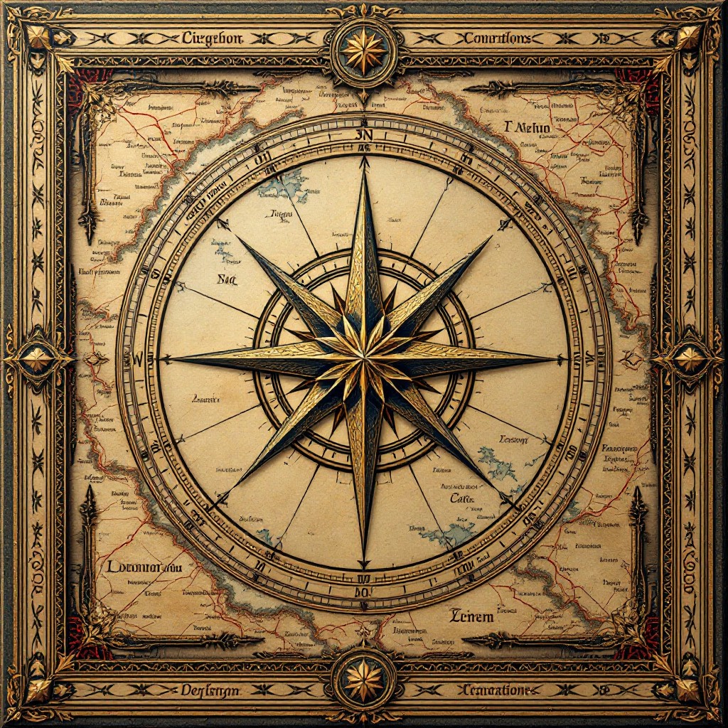 Free Ancient Compass Design Image - Compass, Vintage, Navigation ...