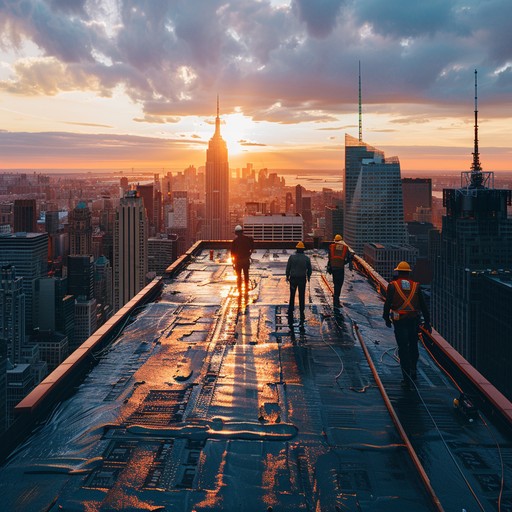 Free Sunset Construction Work Image - Sunset, Construction, Workers ...