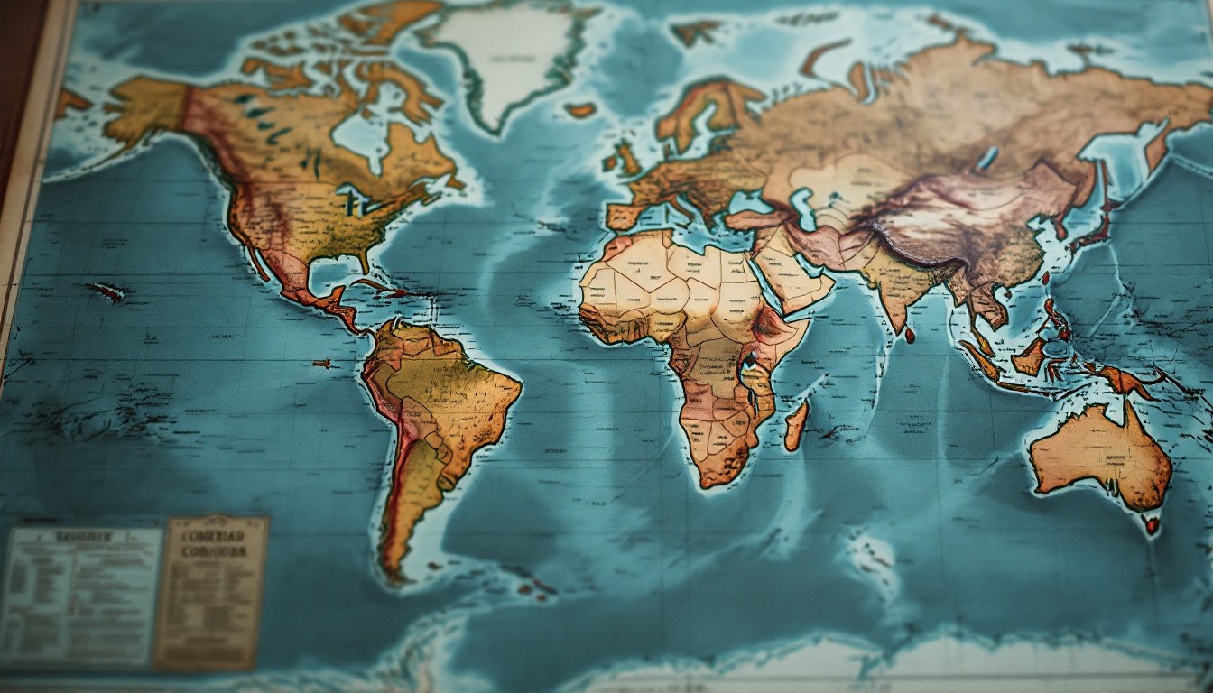 Map Photo Free Vintage World Map Image - Map, Vintage, Cartography | Download at ...