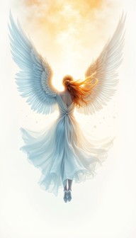 Free Celestial Grace Rising Image - Angel, Ethereal, Watercolor ...