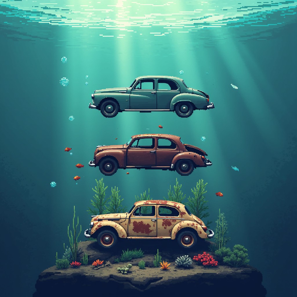 Free Underwater Car Evolution Image - Underwater, Cars, Vintage ...