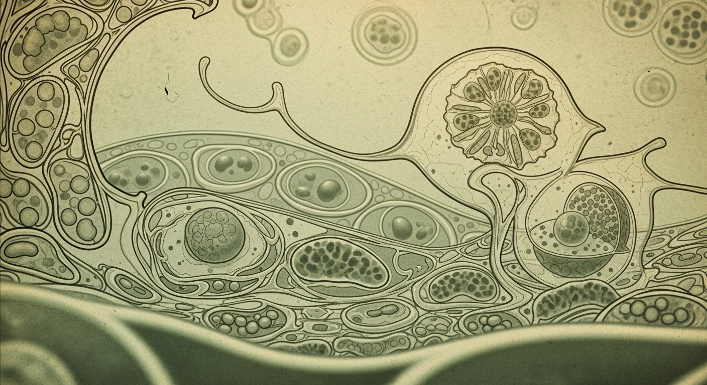Ancient Cellular Design Free Vintage Cellular World Image - Microscopic, Cellular, Vintage ...