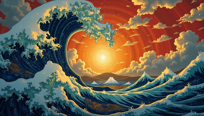 Free Cosmic Wave Swirl Image - Wave, Vortex, Spiral | Download at StockCake