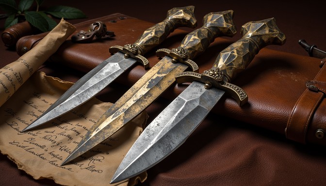 Grid Pattern Weapons Free Geometric Weapon Collection Image - Daggers, Blades, Weapons ...