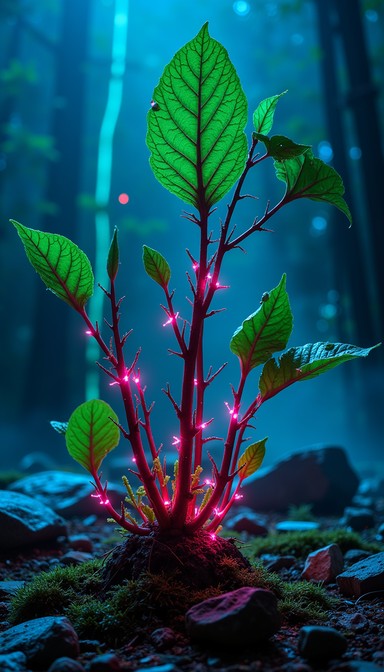 Free Bioluminescent Forest Plant Image - Bioluminescent, Glowing ...