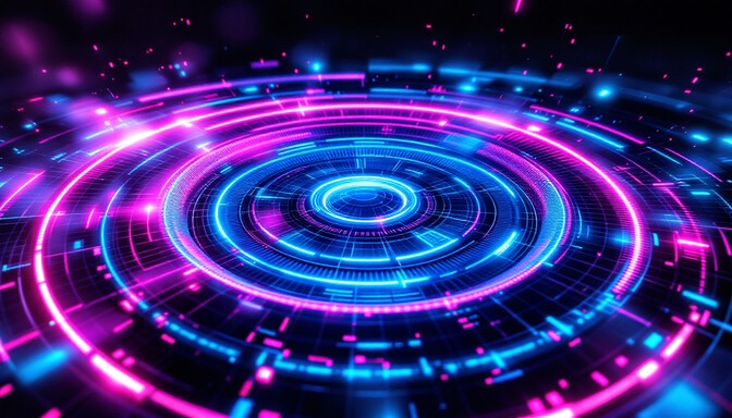 Round Energy Rings Free Neon Energy Rings Image - Cyberpunk, Neon, Holographic | Download ...