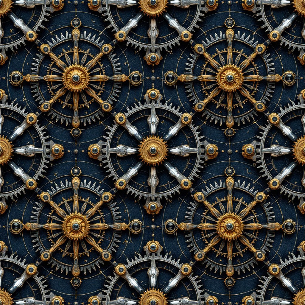 Kool Gears Pattern Free Celestial Gear Pattern Image - Steampunk, Gears, Mechanical ...