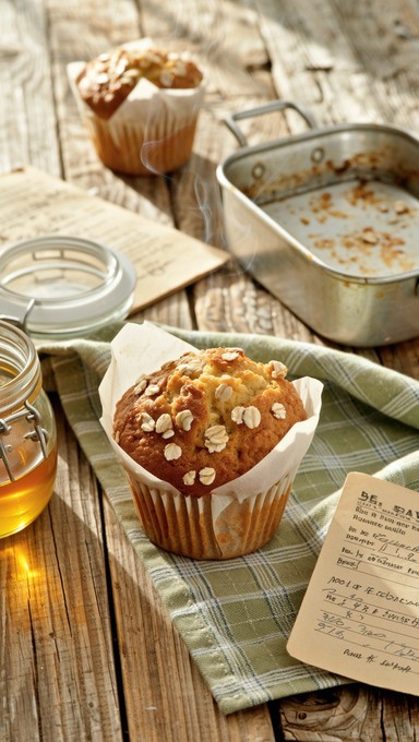 Free Rustic Oatmeal Muffin Image | Download at StockCake
