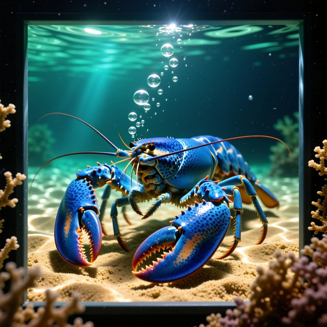 Free Vibrant Blue Crustacean Image - Lobster, Blue, Aquatic | Download ...