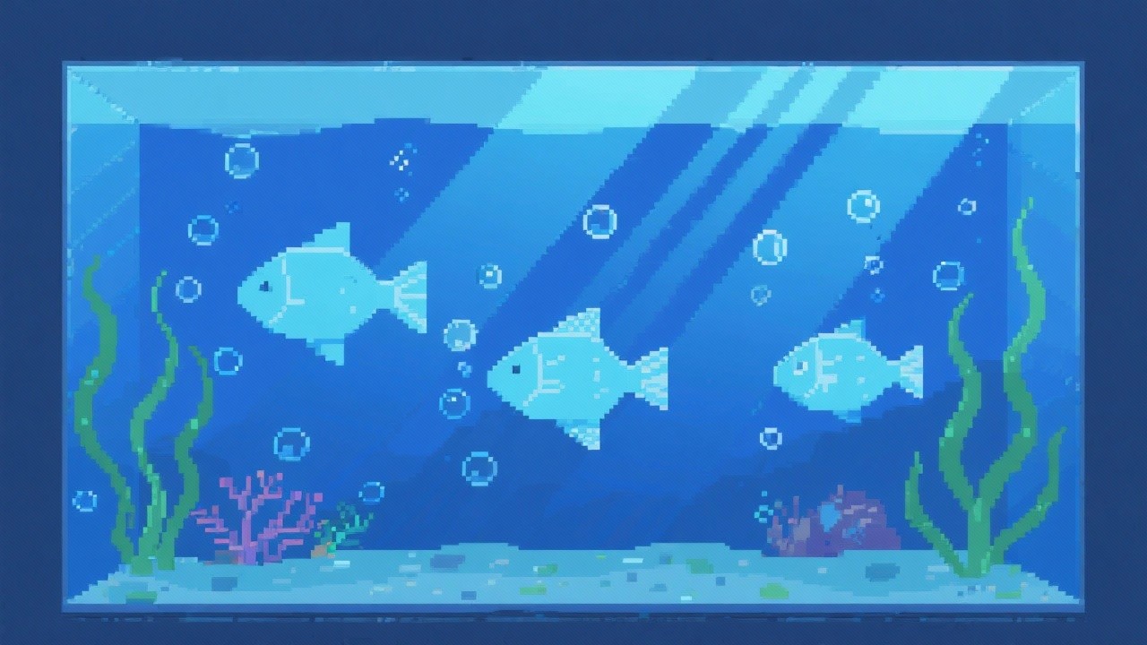 Free Pixel Aquarium Scene Image - Aquarium, Pixelart, Fish | Download ...