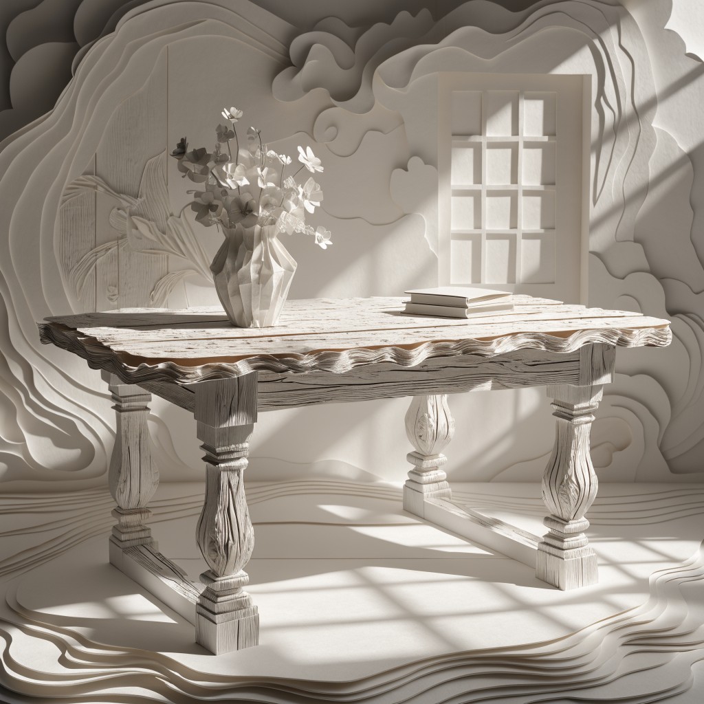 Free Paper Table Sculpture Image - Papercraft, Sculpture, Rustic ...
