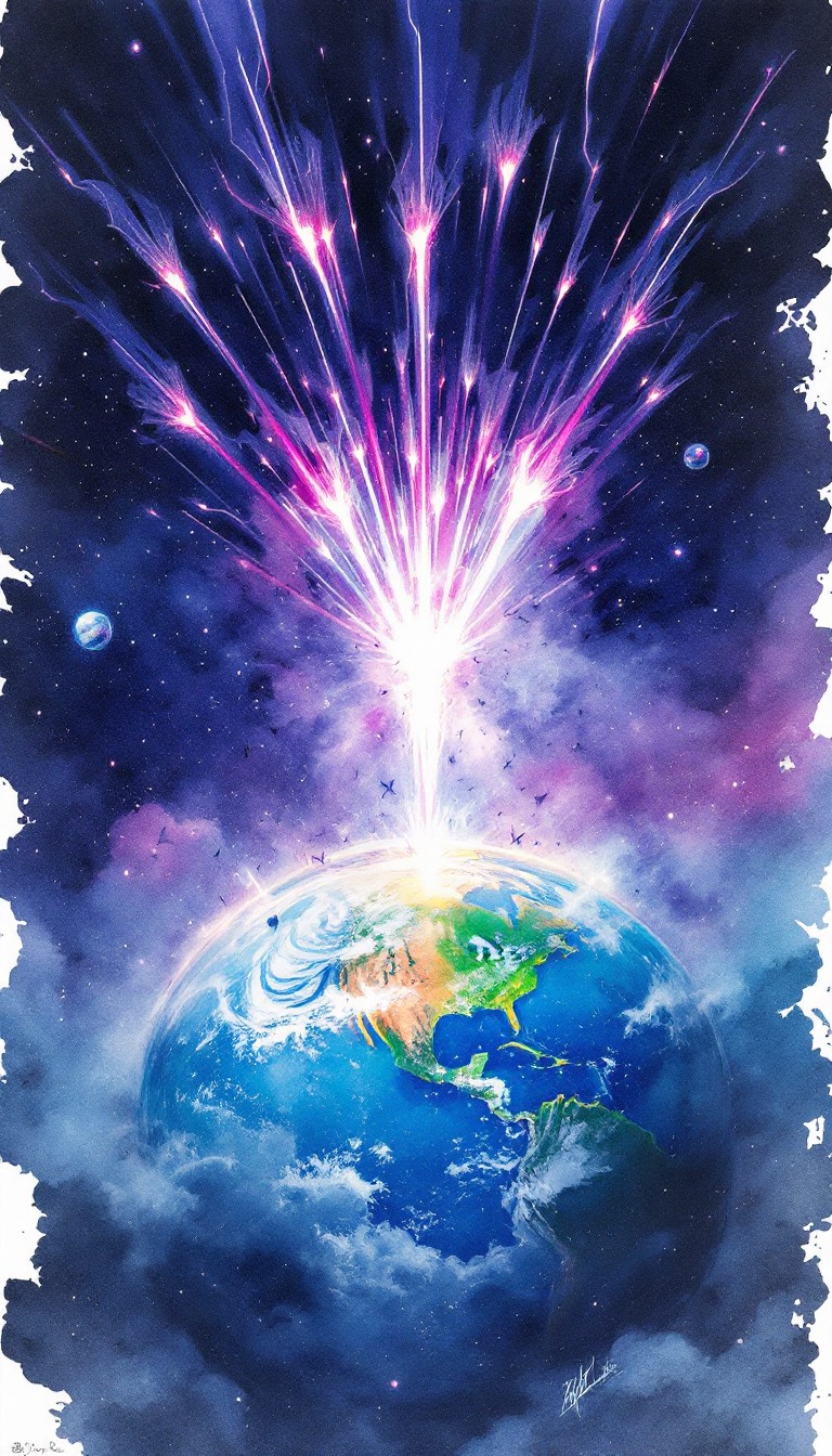 Free Cosmic Earth Assault Image - Earth, Cosmic, Watercolor | Download ...