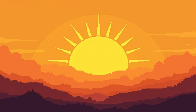 Free Sunlit Floral Silhouette Image - Pixel, Sun, Flower | Download at ...