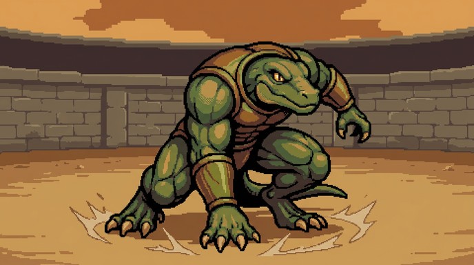 Download Pixel Lizard Fighter Stock Images for Free | StockCake