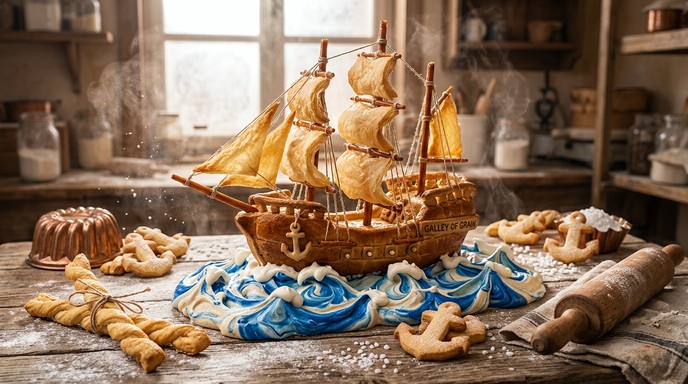 Bread Rowboat Free Nautical Bread Masterpiece Image - Bread, Brioche, Ship | Download ...