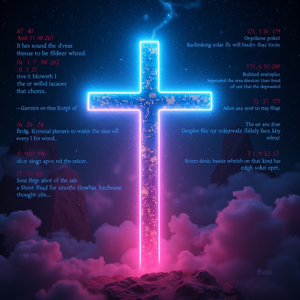 Free Digital Divine Cross Image - Neon, Cross, Cyberpunk | Download at ...