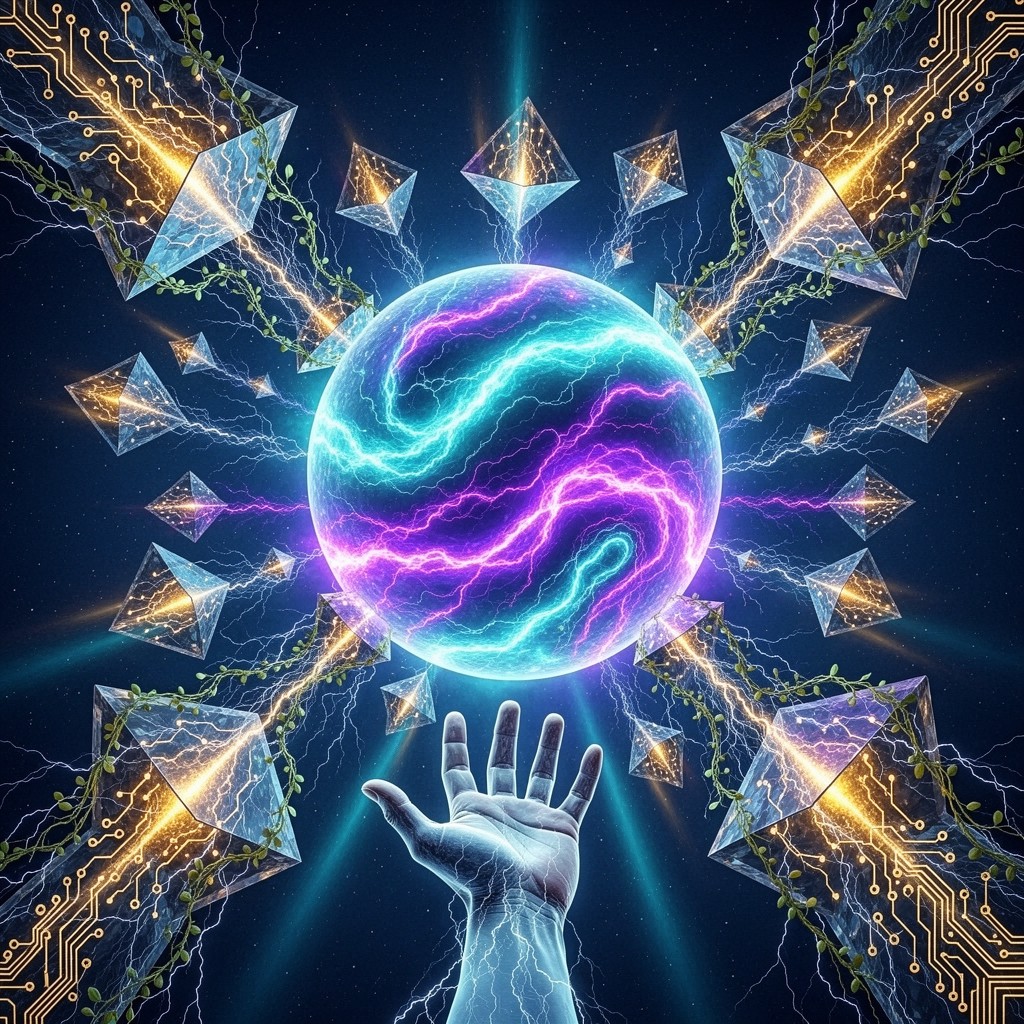 Free Cosmic Power Unleashed Image - Energy, Sphere, Crystal | Download ...