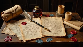 Free Ancient Letters Collection Image - Correspondence, Parchment ...