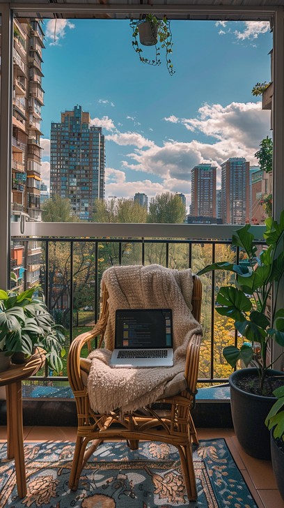 Free Urban Balcony Retreat Image - Balcony, Urban, Skyscrapers ...